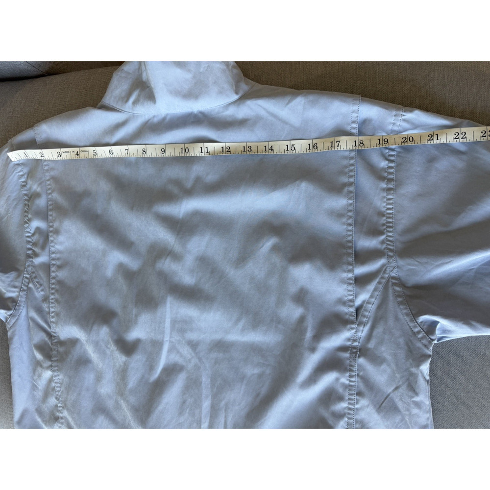 Antigua Women's Athletic Golf funnel neck blue lightweight Jacket Sz-S relaxed - Picture 10 of 14